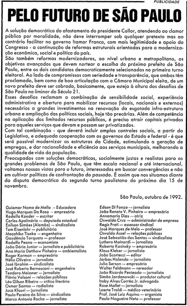 Empate técnico no segundo turno - Blog do Mauro Beting - UOL